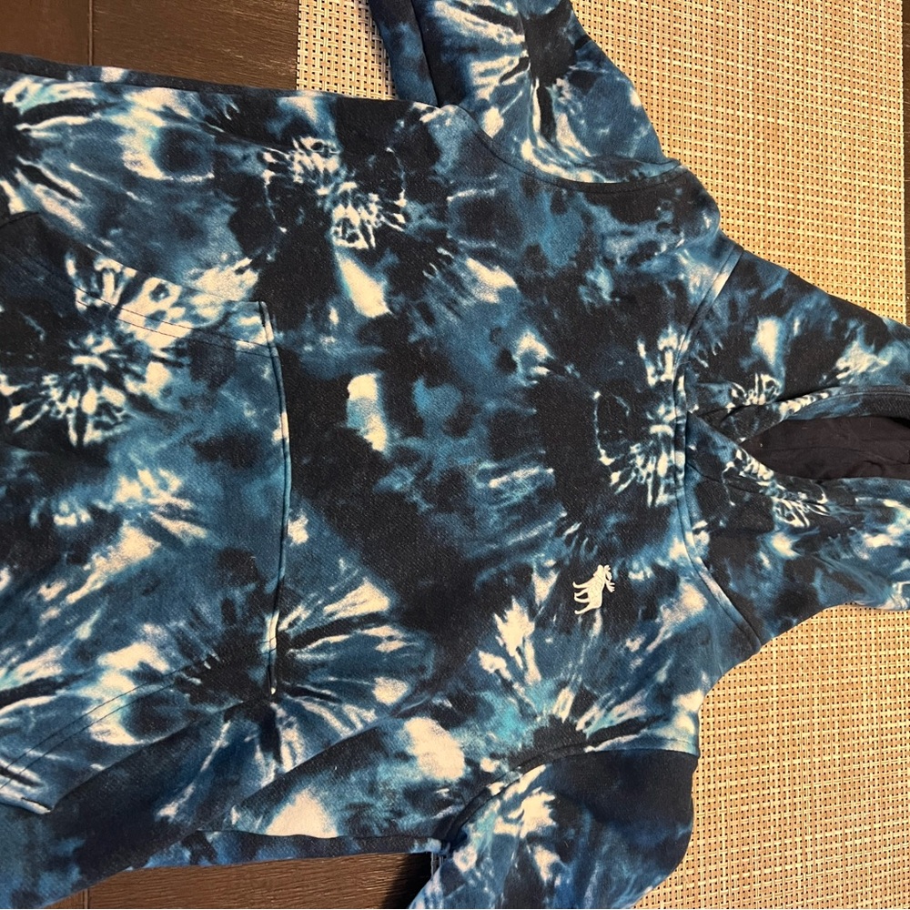 Abercrombie & Fitch Blue Tie-Dye Hoodie